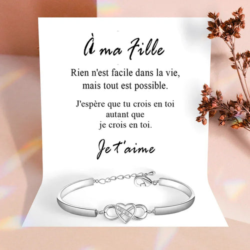 Bracelet à ma fille - Je t'aime