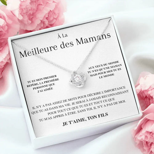 Collier Nœud d'Amour - À la meilleure des mamans